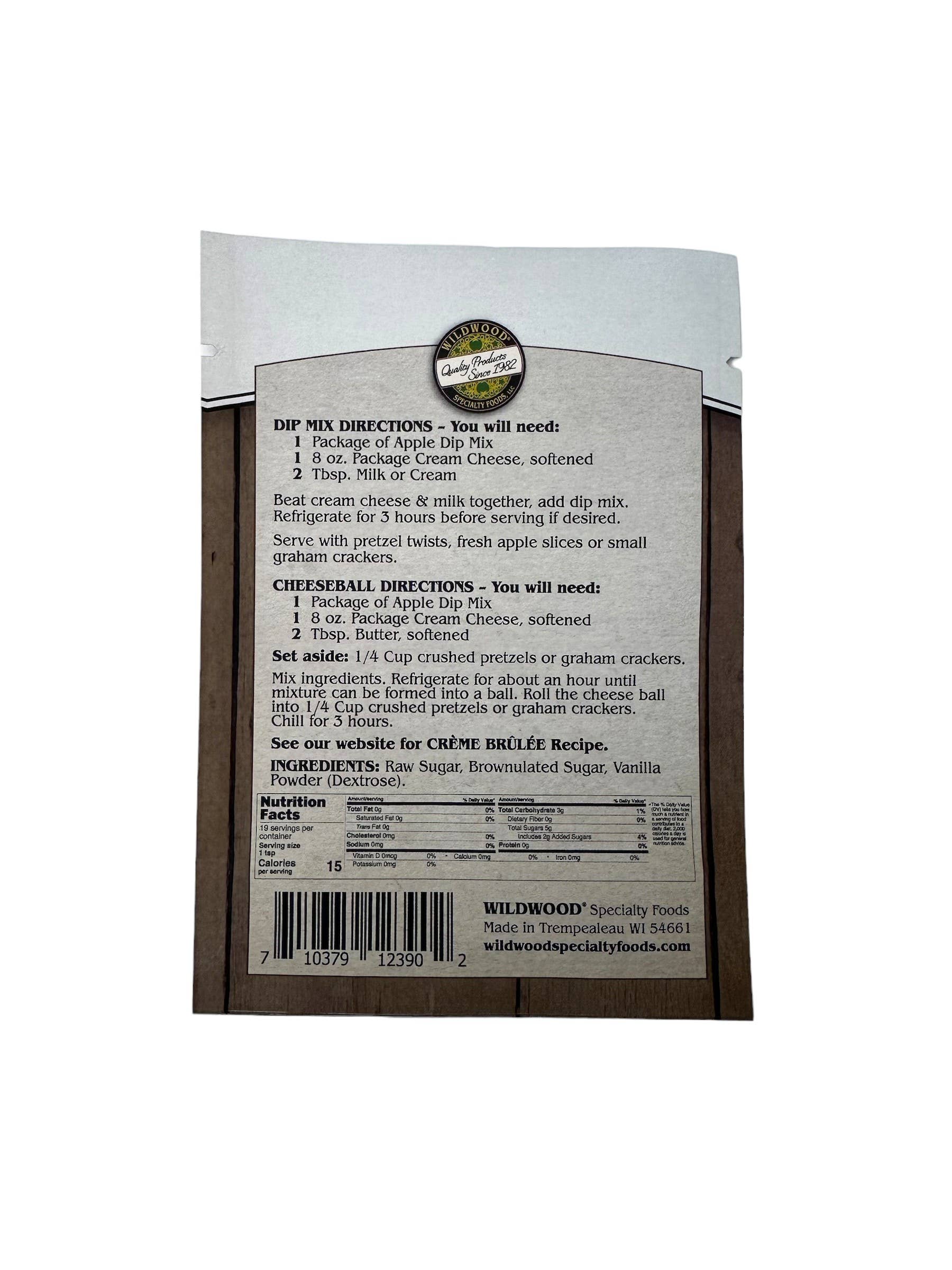 Wildwood Specialty Foods - Wholesale Dip - Caramelly Apple Dip Mix Case2
