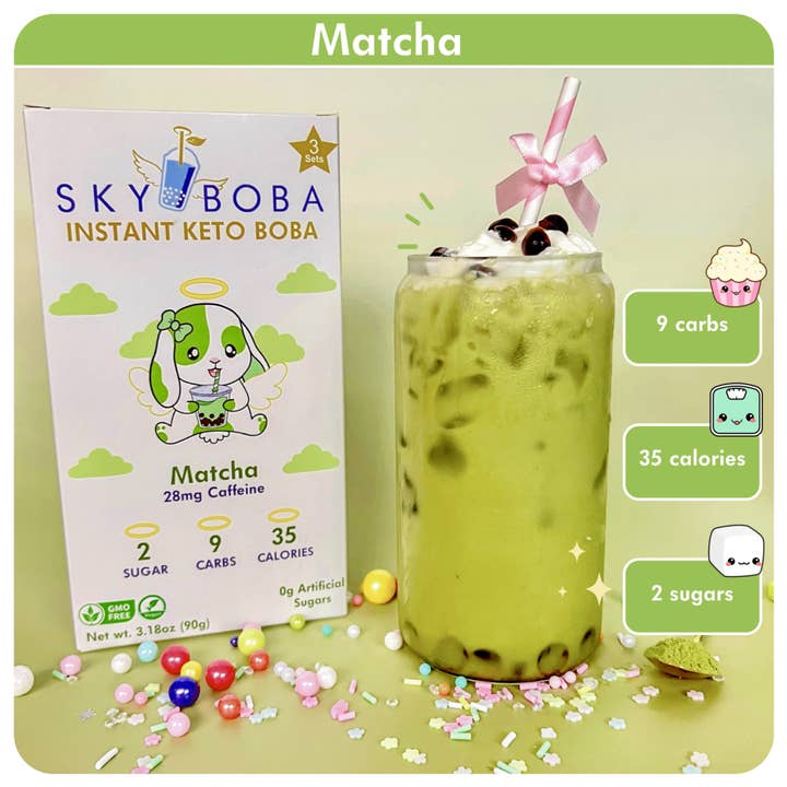 Keto Matcha Boba (3 sets) voor wholesale door Sky Boba