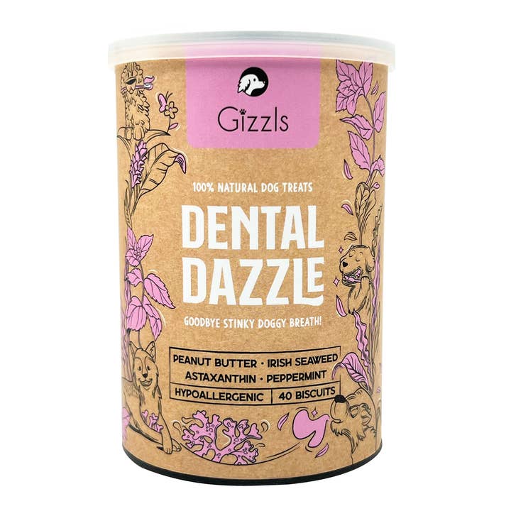 Gizzls 100% Natural Dental Dazzle Dog Treats for wholesale by Gizzls