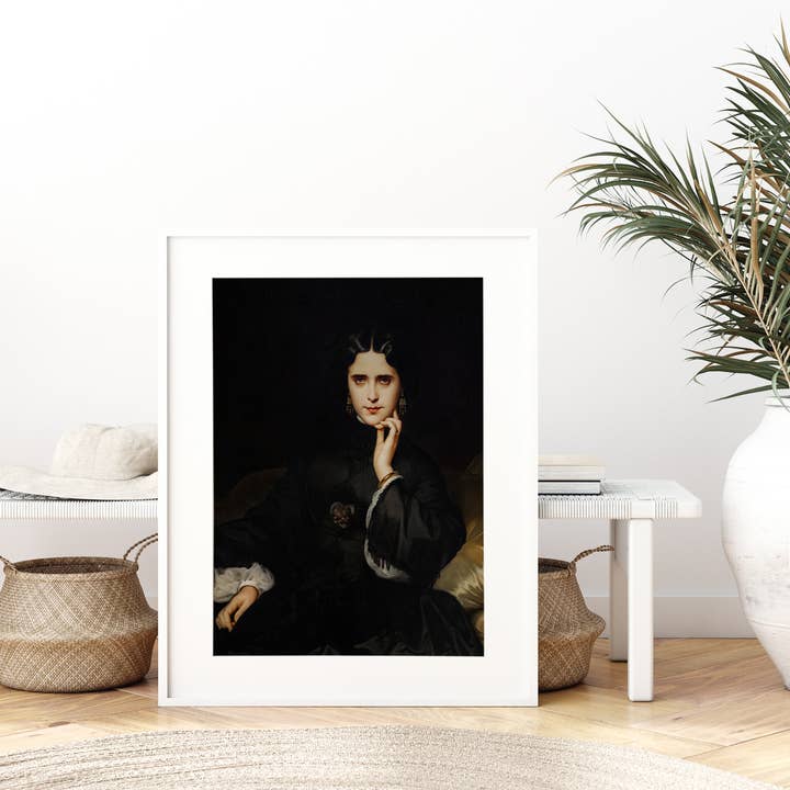 Sugar & Canvas - Wholesale Art Print - European Vintage Rustic Madame de Loynes Art Print VP138