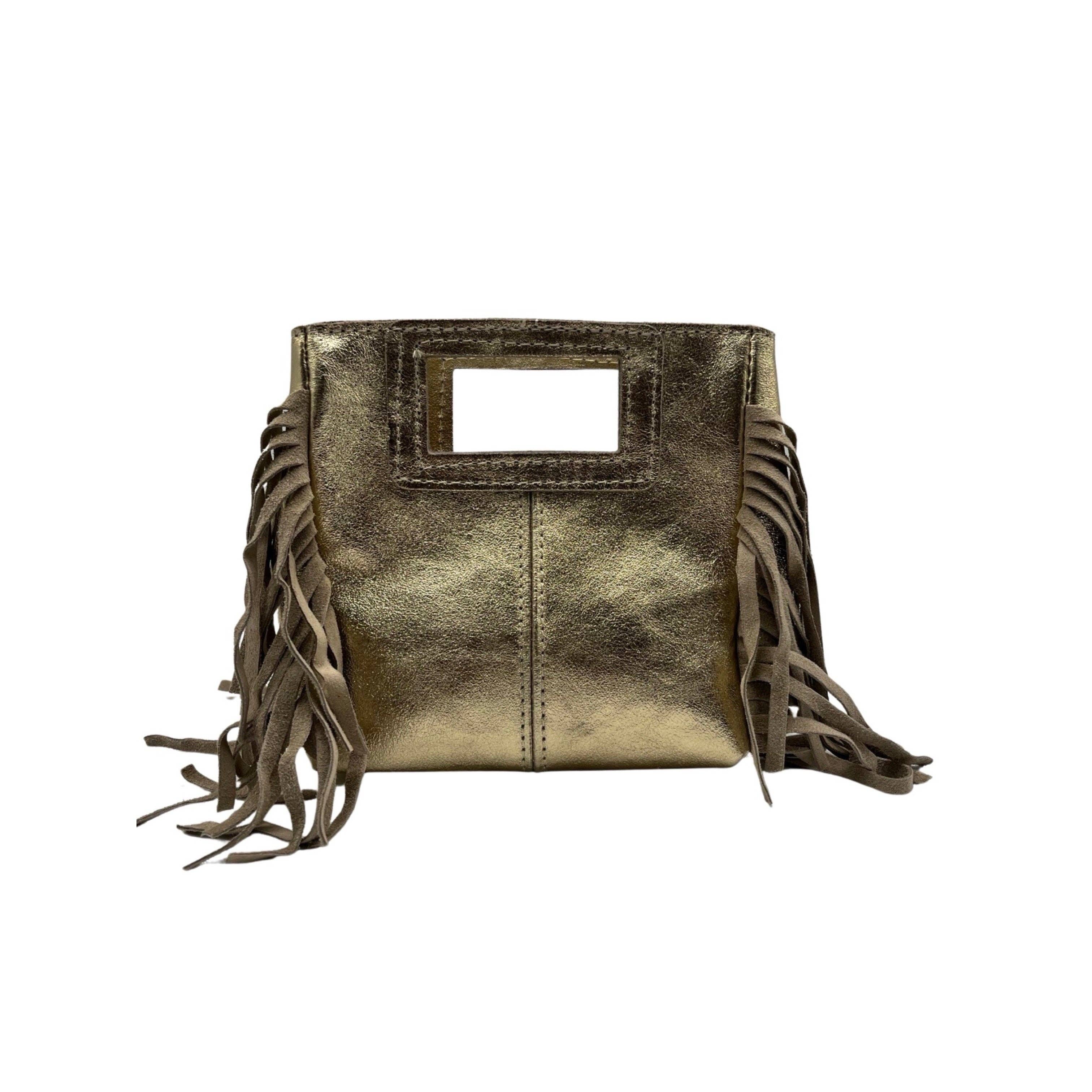 Louisa lee - Wholesale Handtas met handvat - Dames - MARION KLEINE IRISERENDE LEREN HANDTAS3