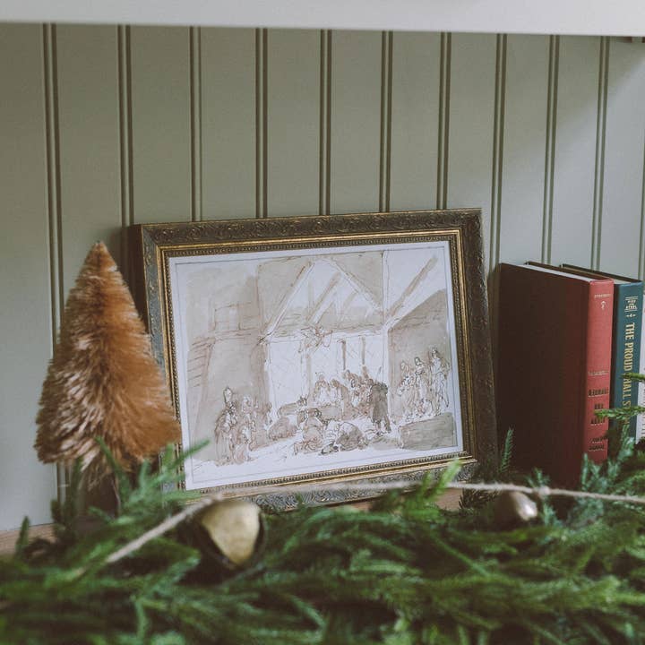 Petal Lane Home - Wholesale Wall Art Set - Nativity of Christ Framed Antique Art