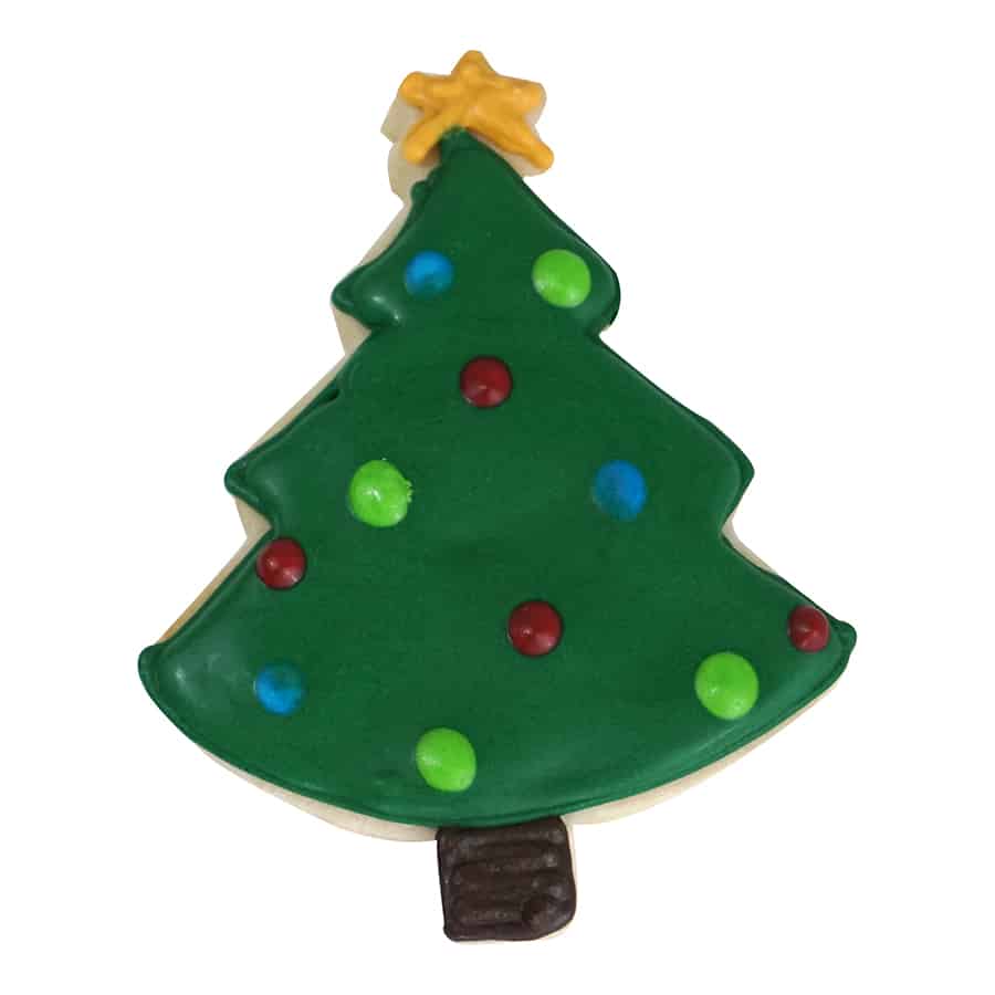 R&M International – wholesale Biscuit cutter – Tree W/ Star Cookie Cutter (Green, 4")2