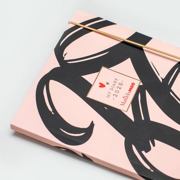 Tangible Stationery – wholesale Journal/diary – Matilda Moo - 2026 Diary - A5 Weekly Notes