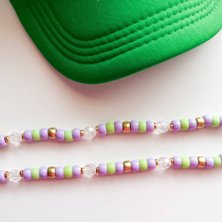 Mardi Gras Classic Trucker Hat Chain for wholesale by Modern Kane
