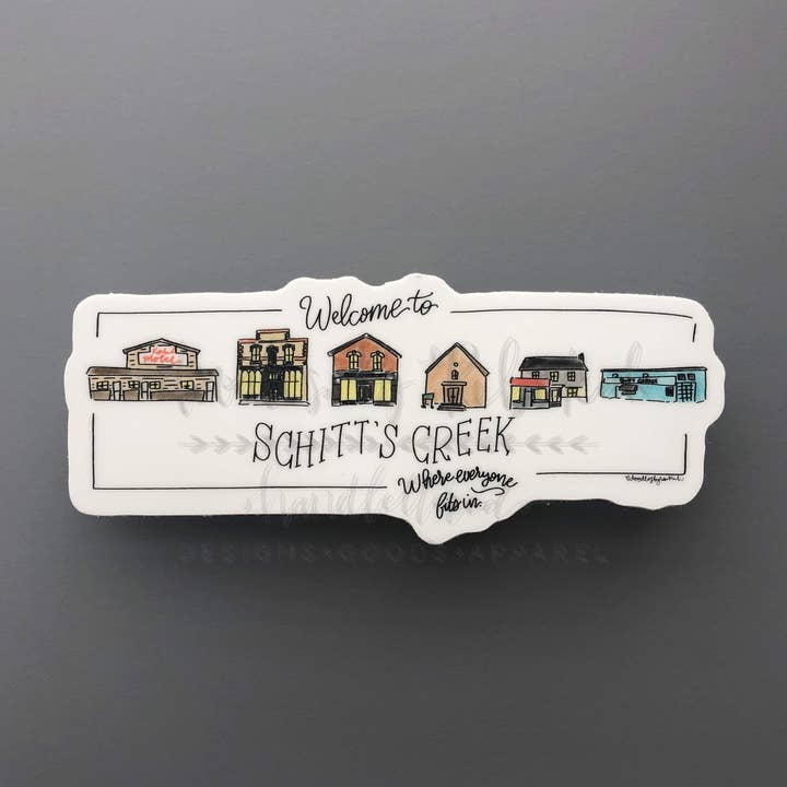 Welcome to Schitt's Creek Sticker for wholesale by Doodles By Rebekah