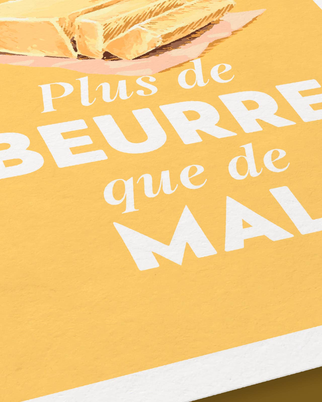 Studio Topo - Wholesale Art Print - More Butter Than Harm | Graphic And Minimalist Poster2