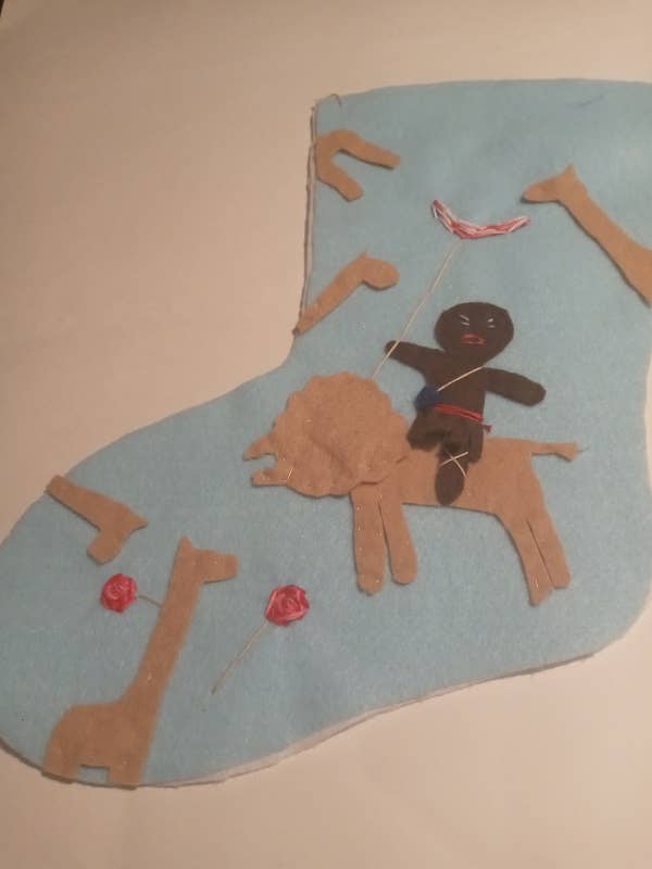 Lebkuchenkrieger, Gorges Weihnachtsstrumpf LXL10 für den Großhandel von BLUE RIBBON ORNAMENTS