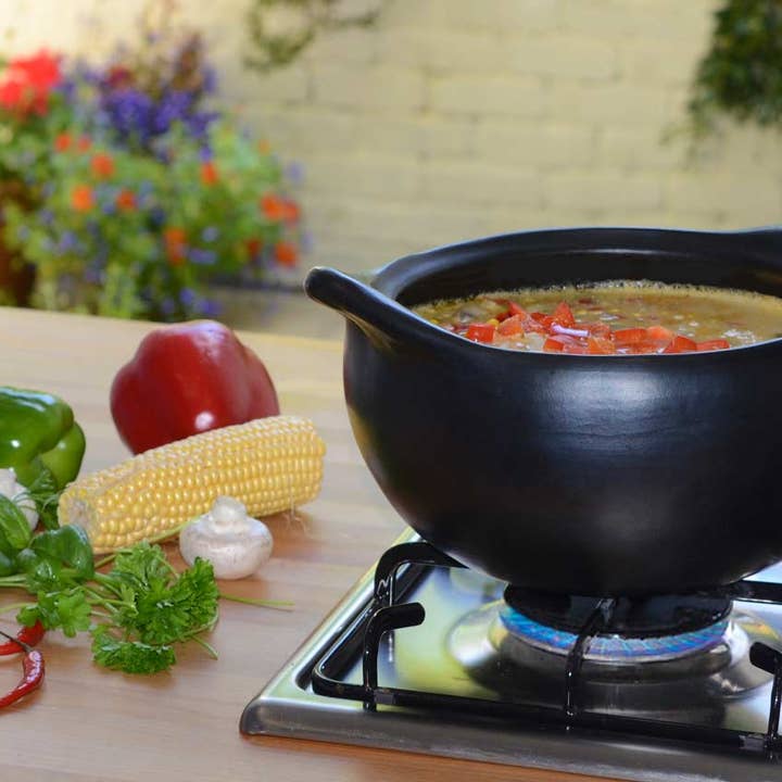 Authentic La Chamba Pottery & More Wholesaler - Wholesale Cooking Pot - La Chamba Clay Pot for Cooking with Lid Casserole 2 LtÂ