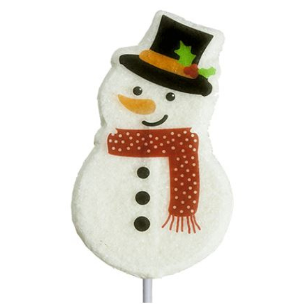 Grandpa Joe's Candy Shop - Wholesale Lollipop - Melville Holiday Snowmen Hard Candy Lollipop, 24ct Display1