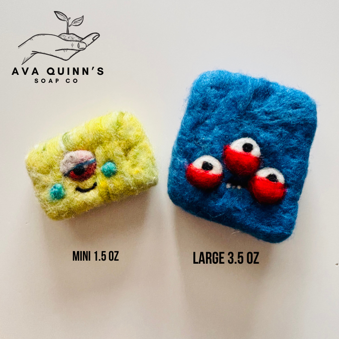 Ava Quinn's - Wholesale Bar Soap - Mystery Monster Felted Soap | One of a Kind Gift Bar4