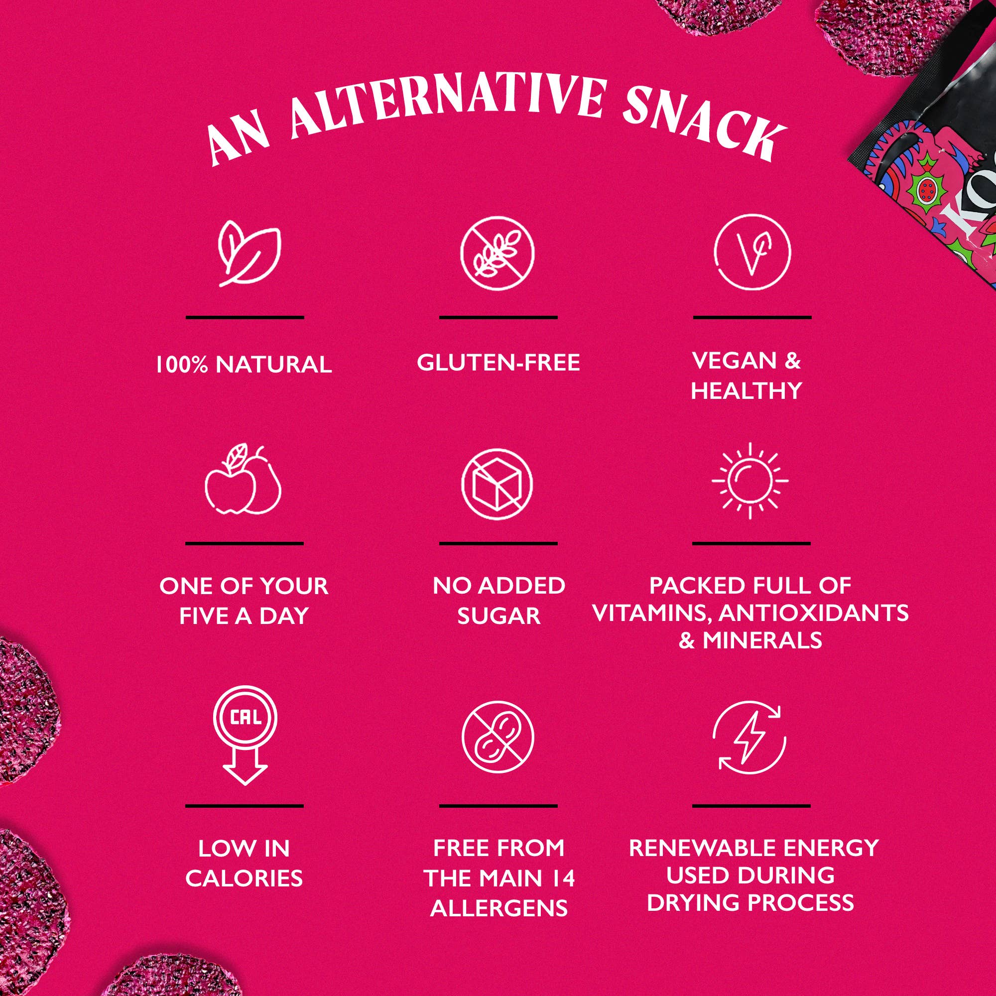 Kooky - Pretty Unique Fruit – wholesale Torkad frukt – Skonsamt torkad drakfrukt | 12 förpackningar | Seg2