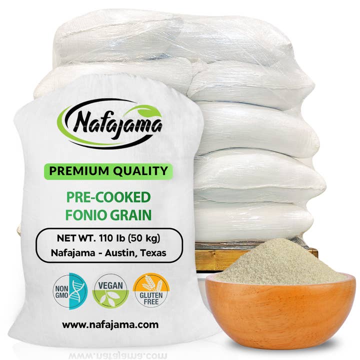 Nafajama Premium Pre-Cooked Fonio -1 Pallet (2200 lb) for wholesale by Nafajama