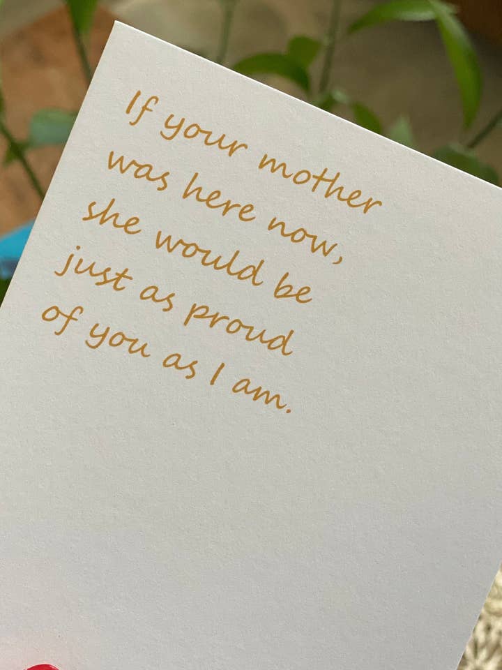 Para alguien que perdió a su madre, tarjeta para su hija o hijo para venta al por mayor de The Butter and Honey Co.