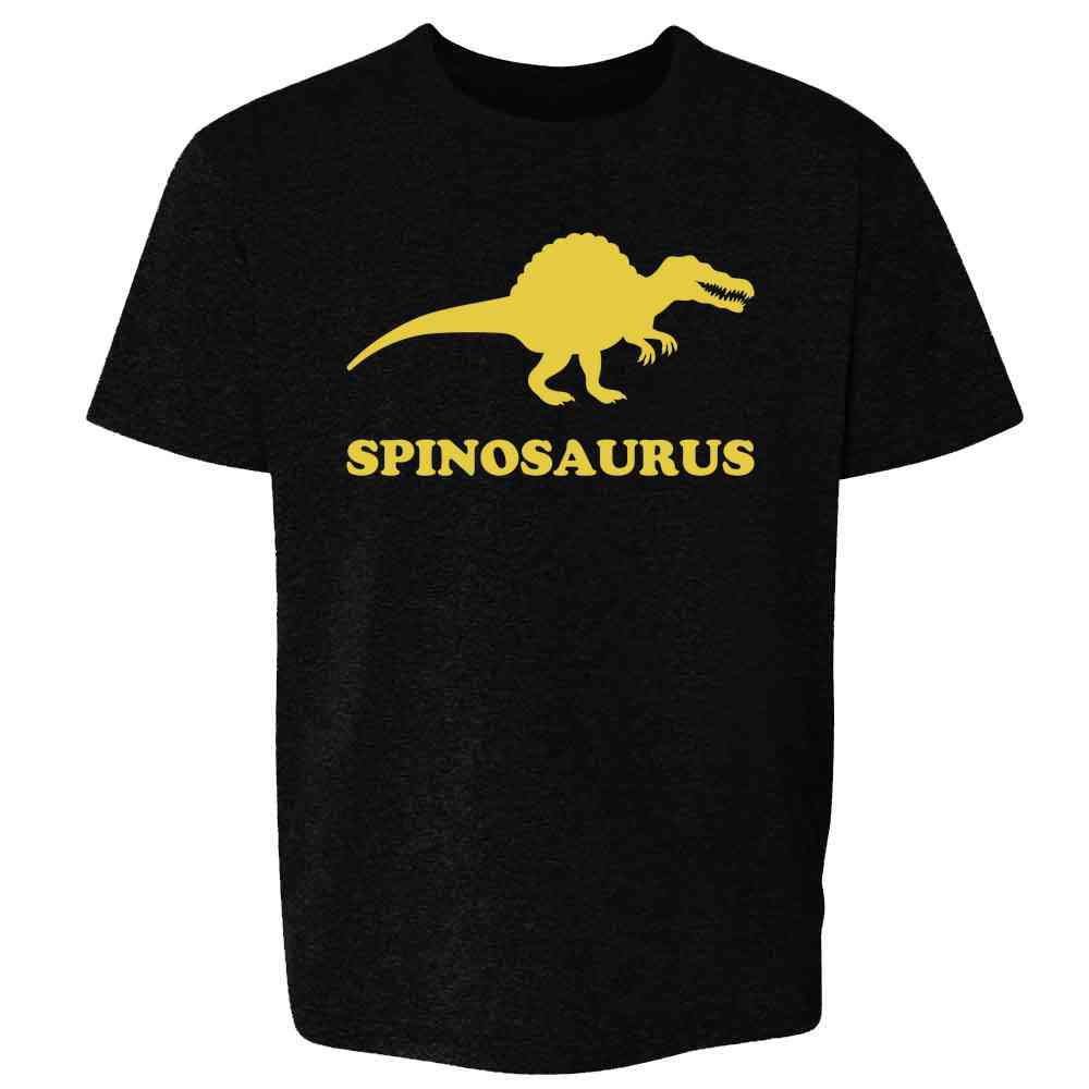 Pop Threads - Wholesale T-shirt met zeefdruk - Kinderen - Spinosaurus Retro Dinosaurus Jura Krijt Kinderen1