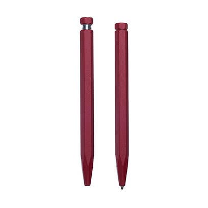 Krama studio - Venta al por mayor Bolígrafo - Bolígrafo de aluminio sólido rojo0