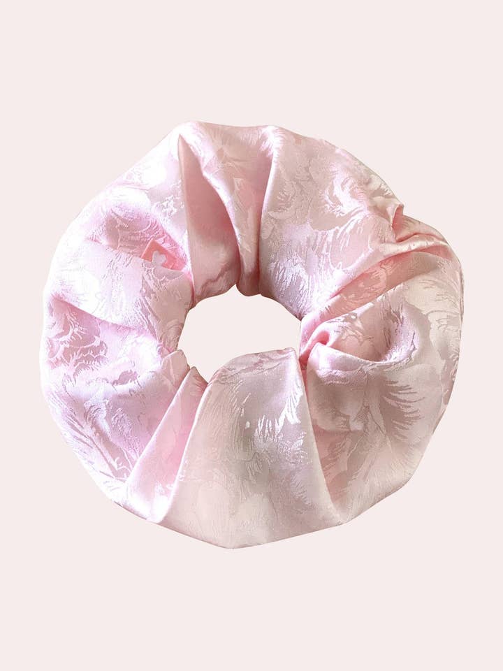 Rose Silk Scrunchie for wholesale by Malionne