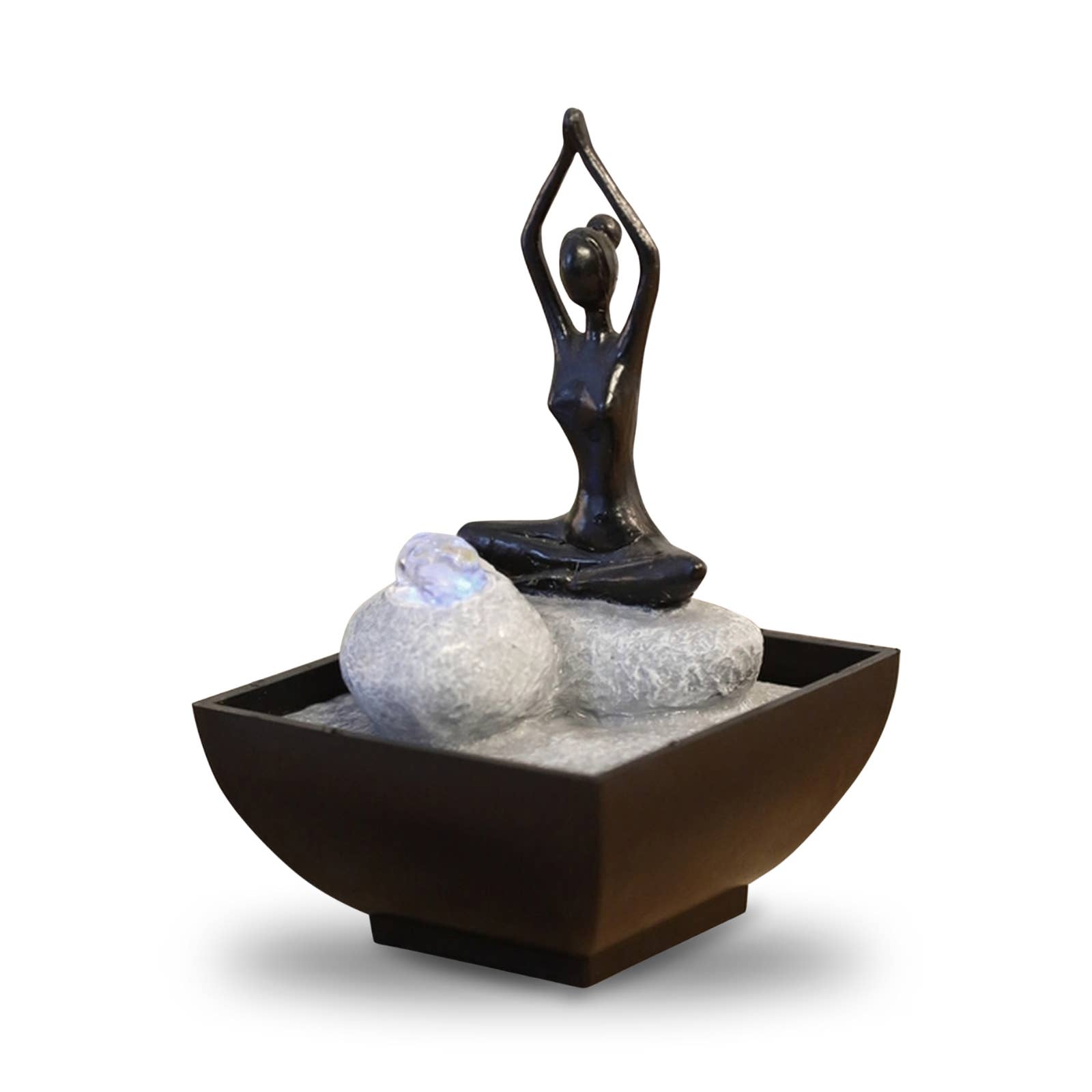 Zen'Arôme - Vente Décorations de table - Yoga Objet de Décoration Fontaine d'intérieur Yoga 211