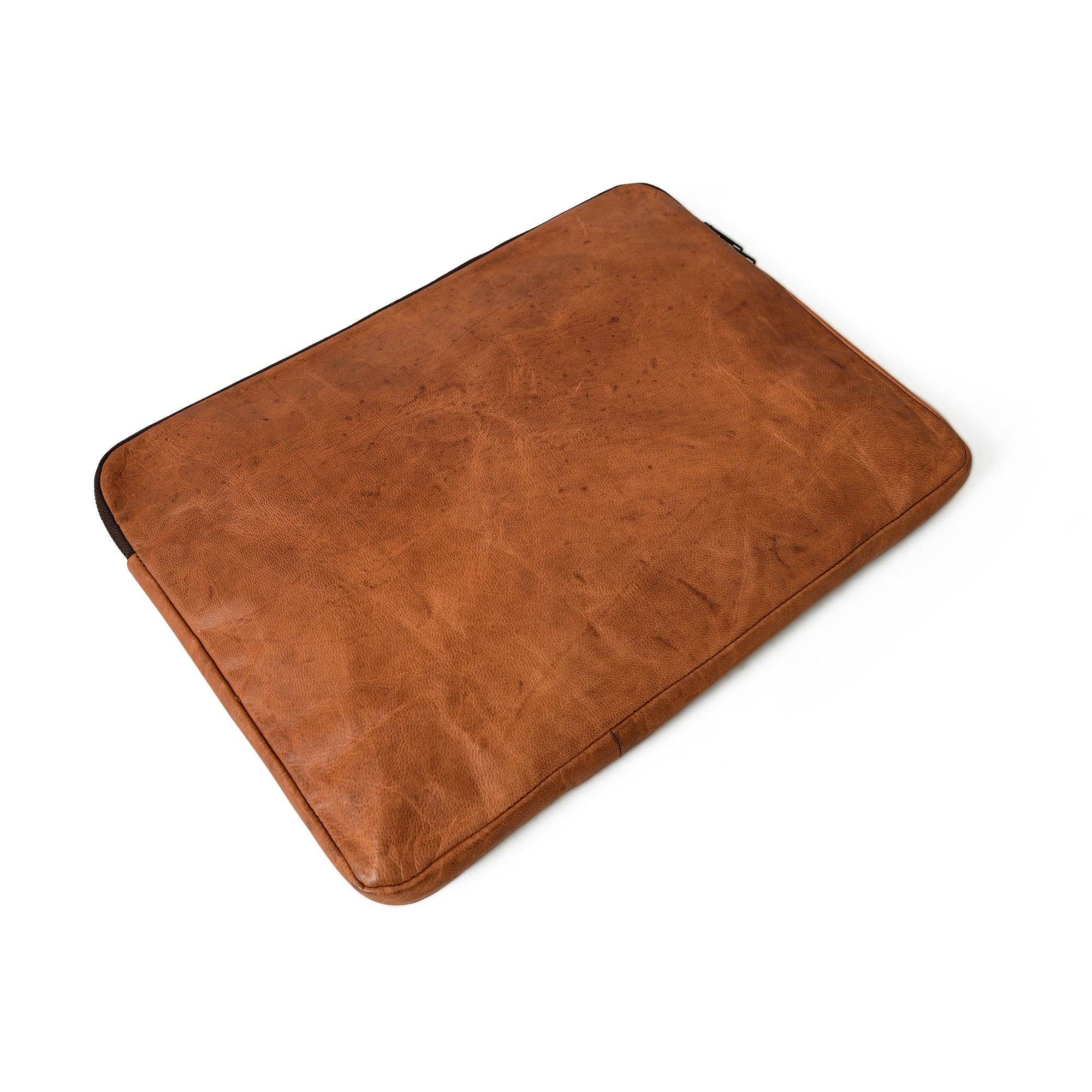 Classy Leather Bags – Engroshandel Taske til bærbar computer/tablet - Dame – Zento laptop Sleeve - Tan brun9