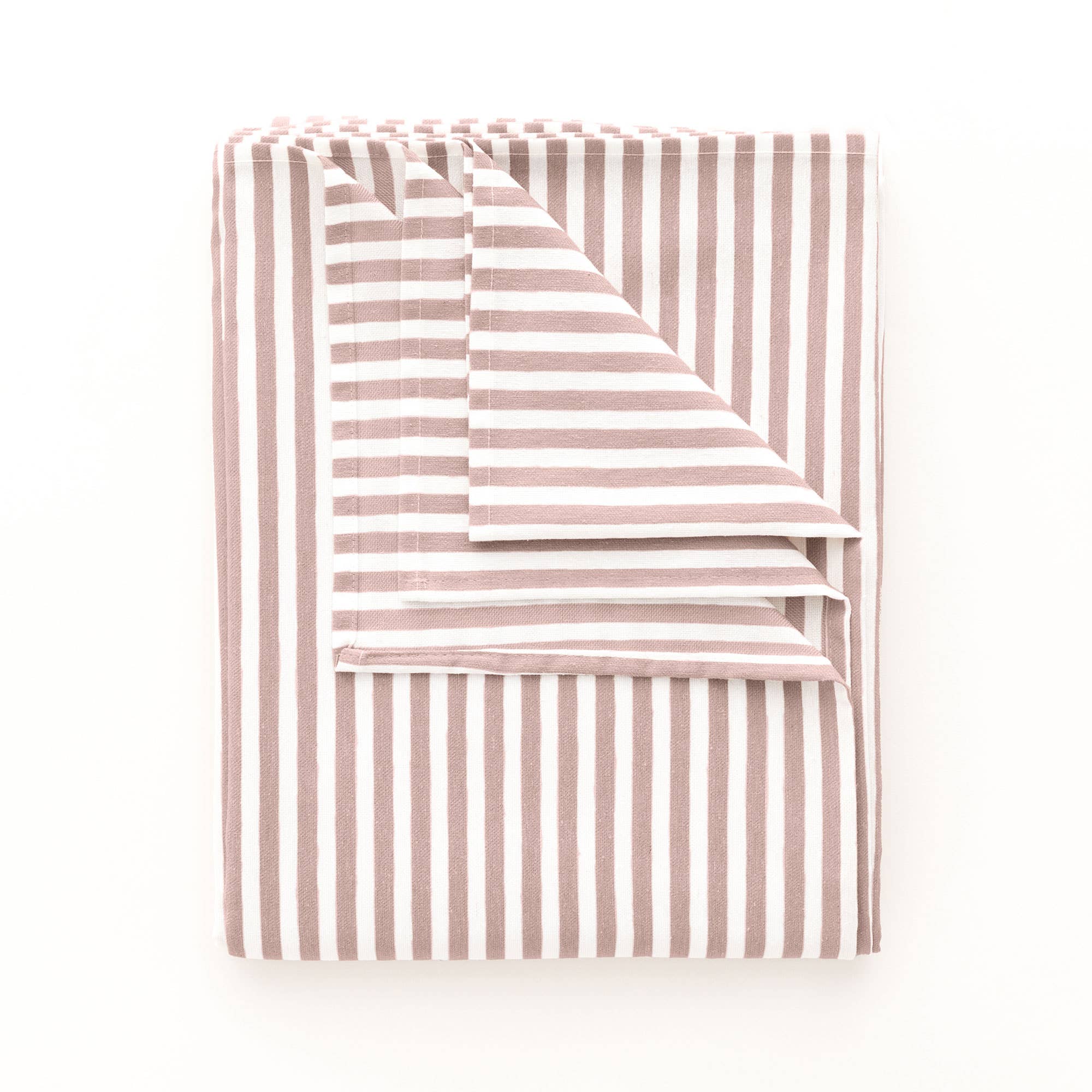 GAMUSI - Vente Nappes - Nappe anti-taches coton toucher tissu rayures ARENZA29