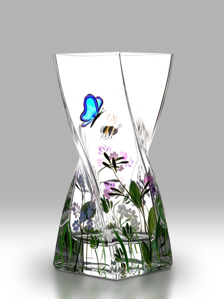 Schmetterling & Biene - 20 cm Drehung für den Großhandel von Nobile Glassware Ltd.