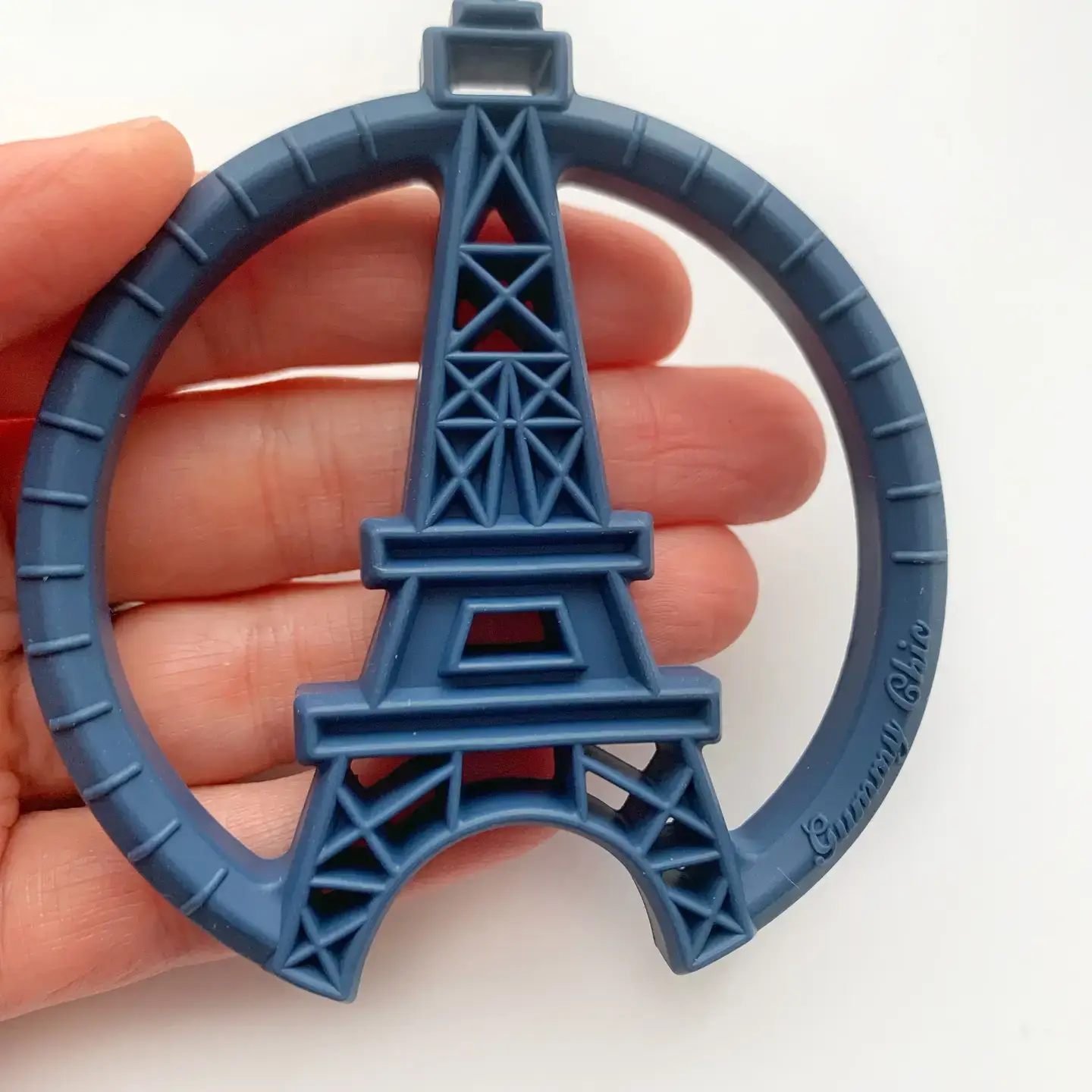 Gummy Chic – wholesale Teether (not clip-on) – Baby – Vintage-inspired Paris Tower Teether - Nursery Baby Gift0