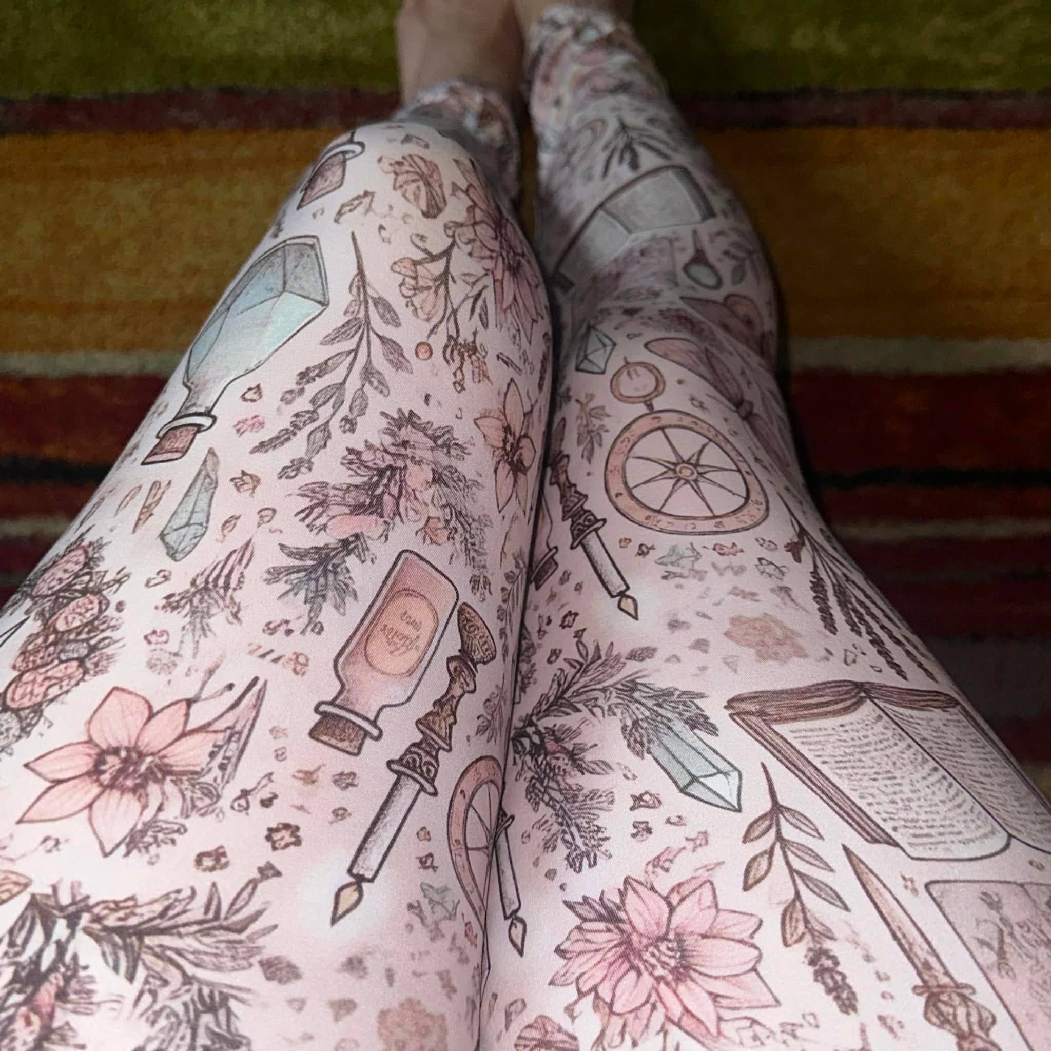 Triple Goddess Boutique - Wholesale Fashion Leggings - Women's - Womens Spring Printed Leggings, witch clothing, Easter 3