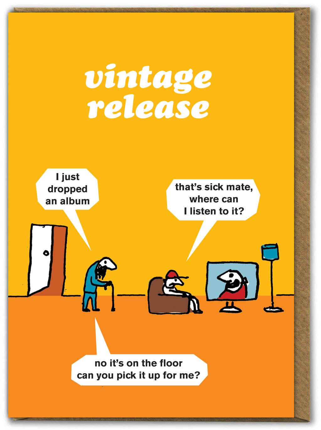 Brainbox Candy - Vente Cartes d'anniversaire - Carte d'anniversaire amusante, Album Drop Greetings Card de Modern Toss0