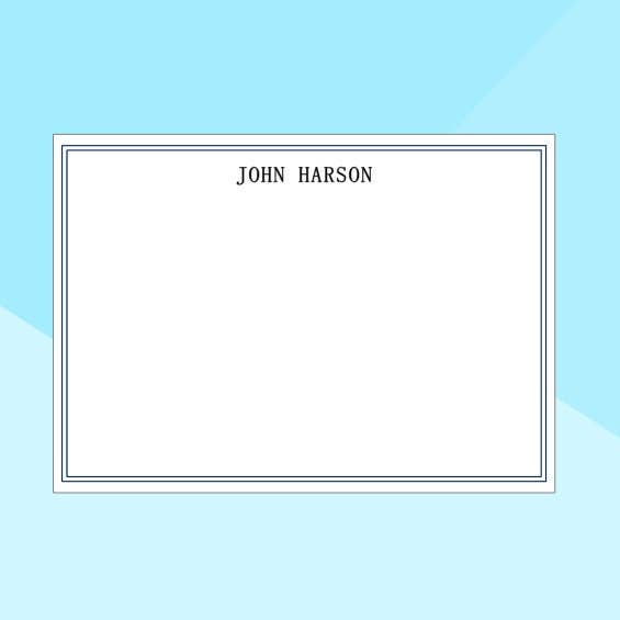 For Men - SImple - Minimal - Custom Name & Info Notepad - Personalized Notepad - Gifts For Him for wholesale by Wild & Wicked Designs