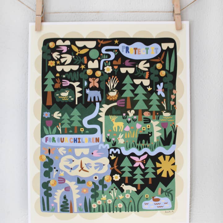 Leah Duncan - Wholesale Art Print - Protect Our Forests Print0