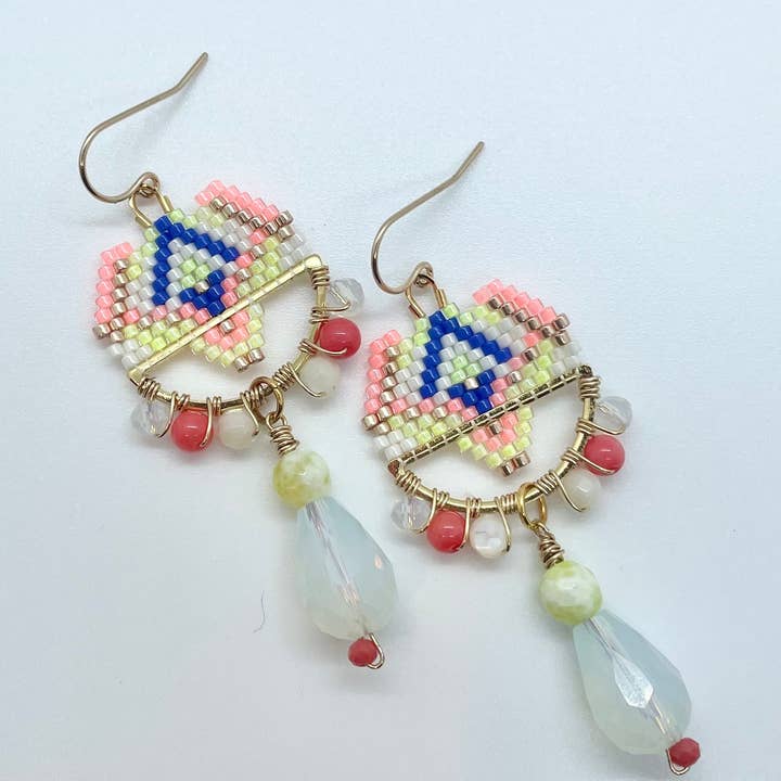 Pendientes pequeños con cuentas Ipsita para venta al por mayor de Artchestra