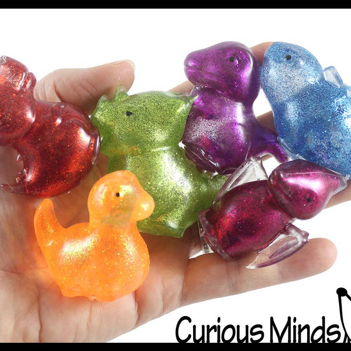 Curious Minds Toys - Wholesale Squishy Toy - Kids & Baby - 1 Dinosaur Sugar Ball - Dino Thick Glue/Gel Syrup Molasses S1