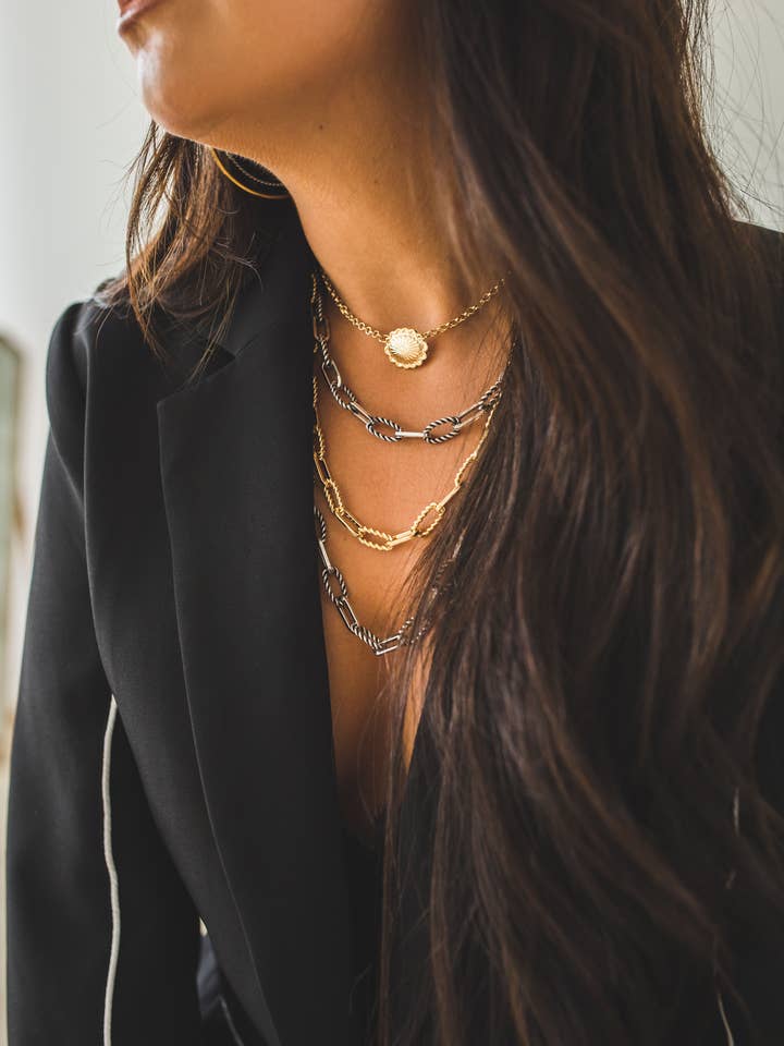 18K Gold Plated 20" Rope Link Chain for wholesale by West & Co.