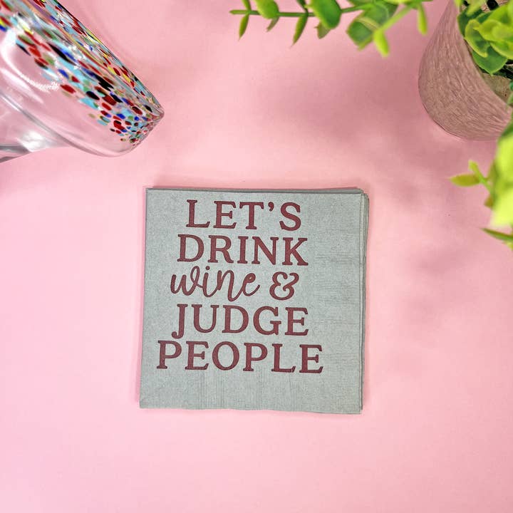 Katherine Designs & Co. - Wholesale Disposable Napkin - Paper Cocktail Napkins, funny beverage napkins, wine gifts
