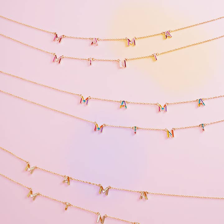 Collier Émaillé 2 Pièces Mama Et Mini pour la vente par Verita Lane