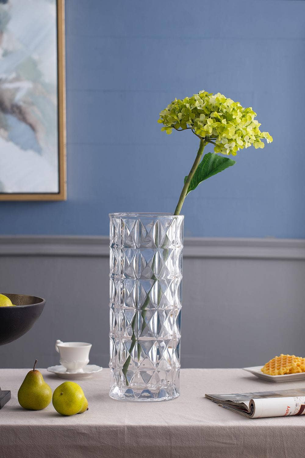 A&B Home Group Inc. - Wholesale Artificial Flowers - 9x6x34" French Hydrangea - Green1