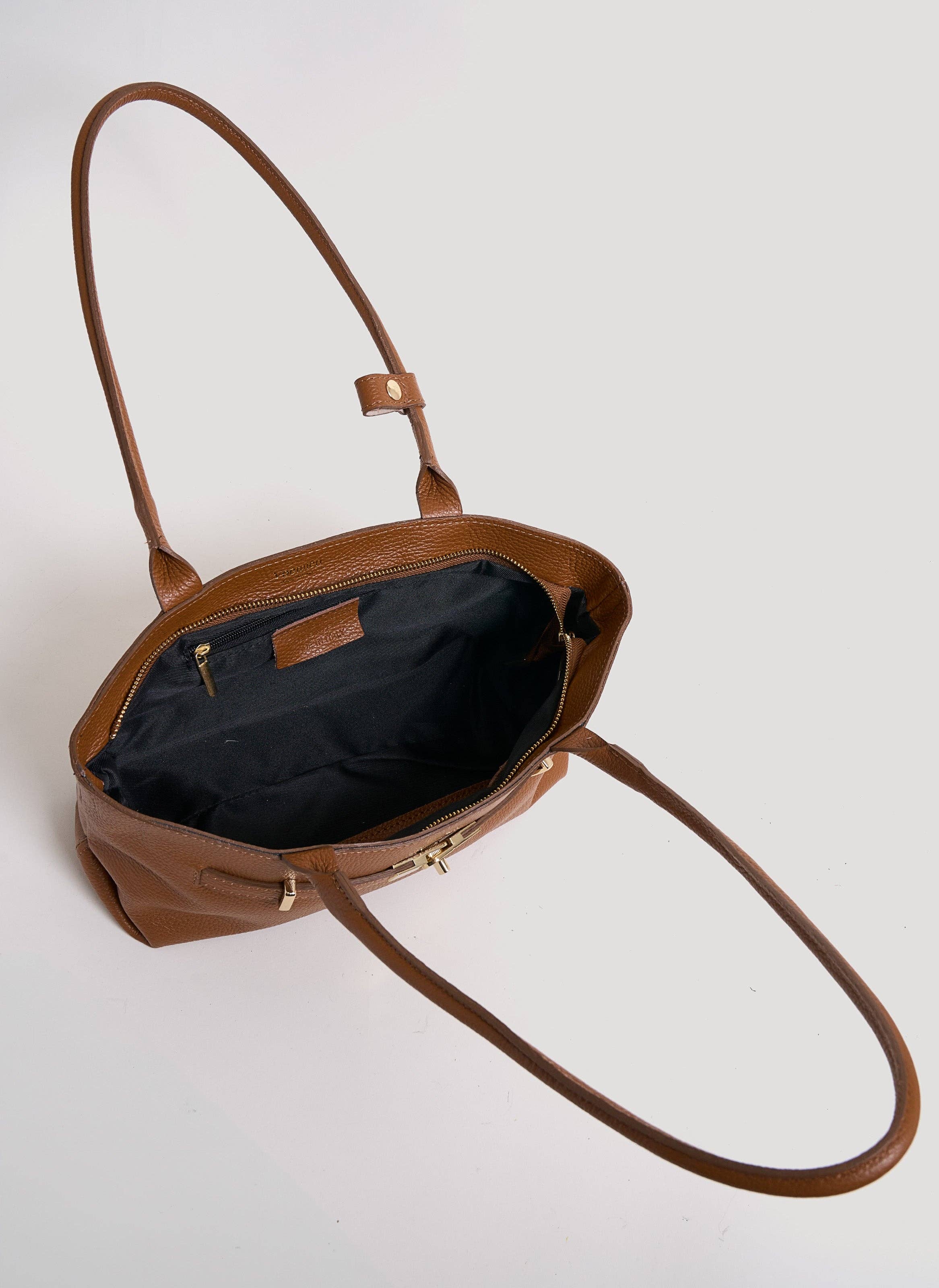 Voemièn - Wholesale Shoulder Bag - Women's - Lola Bag in Tan Togo Leather5