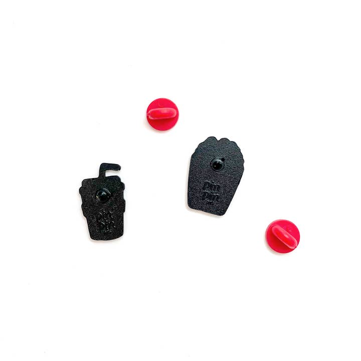 Pals & Co. - Wholesale Lapel Pin/Button - Popcorn & Soda Enamel Pin Set