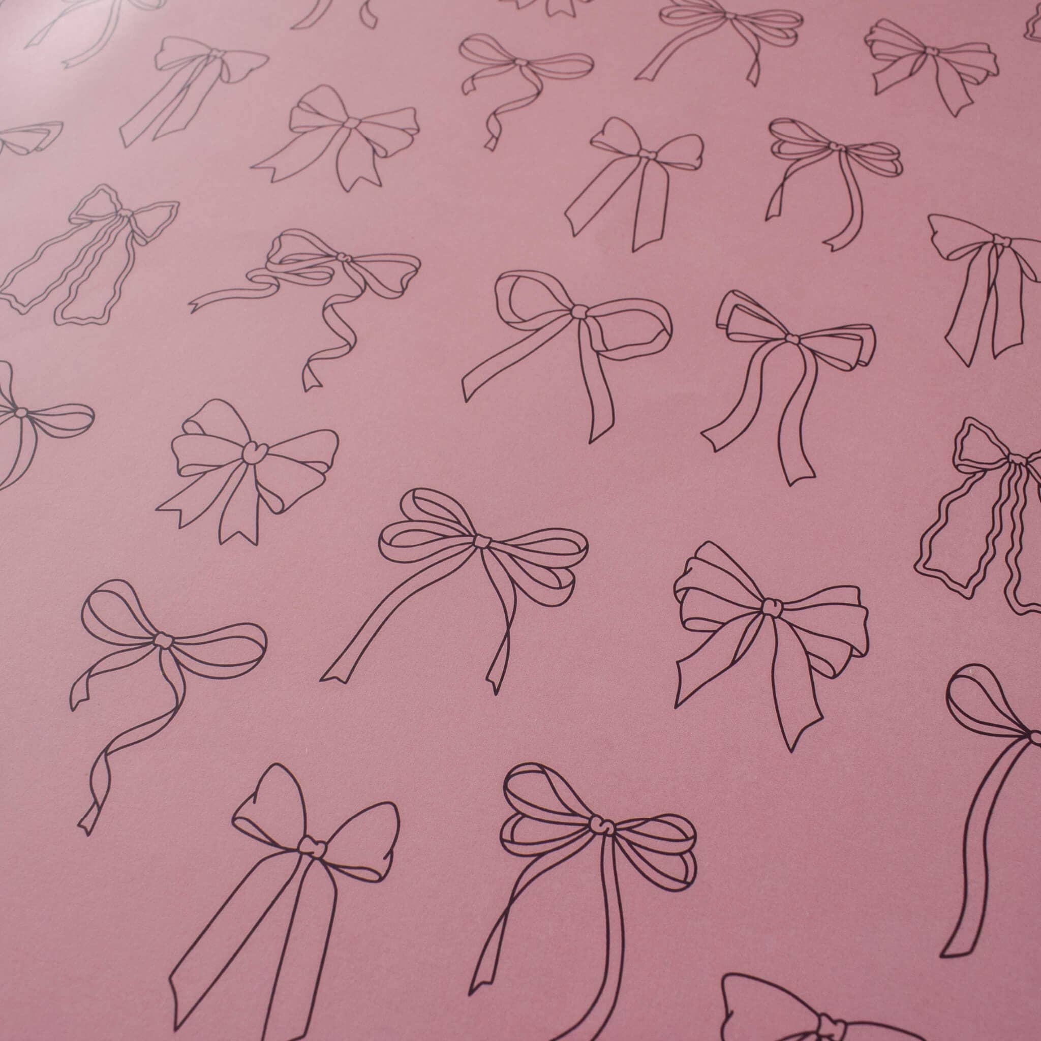 Jennifer Tune - Wholesale Flat Wrap - Pink Bows Gift Wrap2