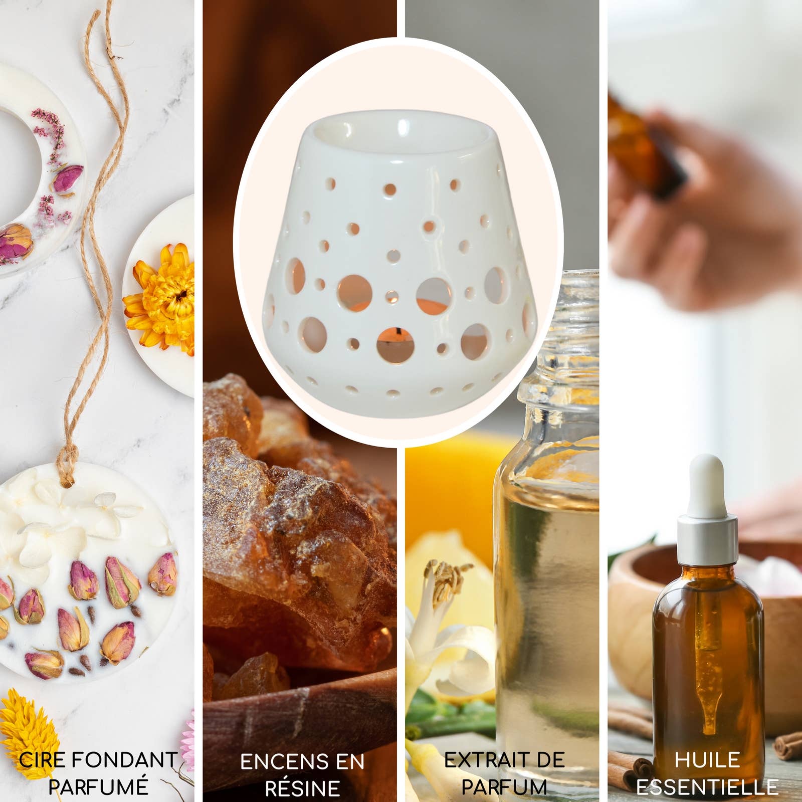 Zen'Arôme - Wholesale Oil warmer - Loob White Ceramic Fragrance Burner for Melts and Fragrance3