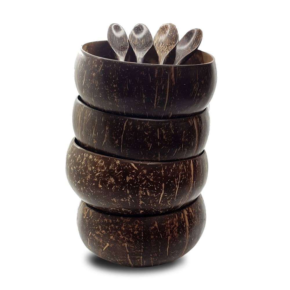 VIE - Wholesale Serve Bowl - Set of Coconut Bowls and Spoons4