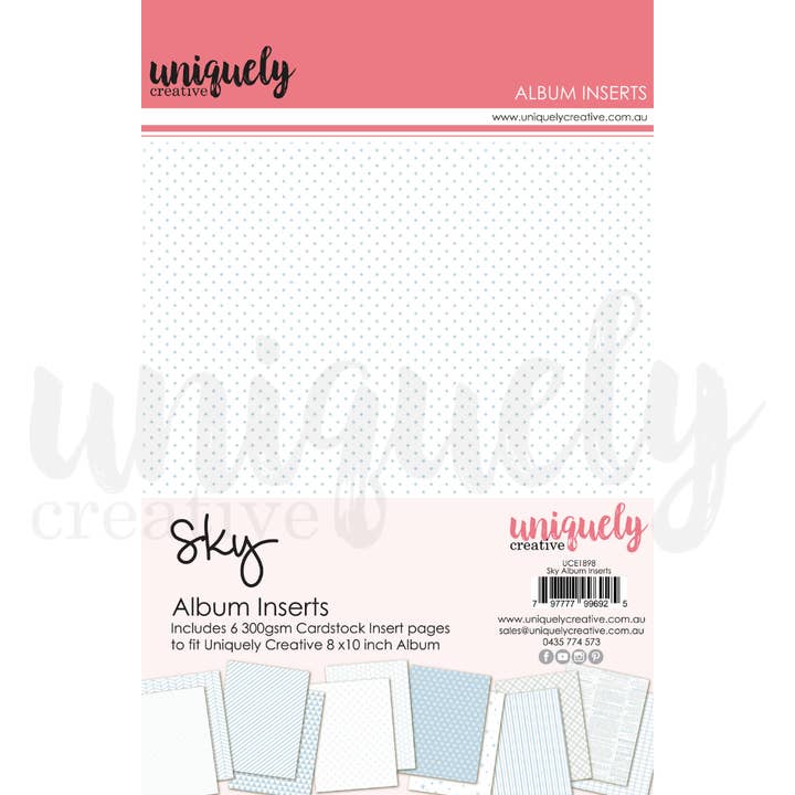 Uniquely Creative - Wholesale Scrapbook - Album Inserts - Sky