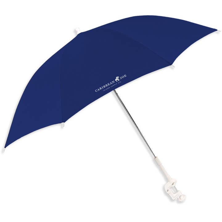 Chaby International - Wholesale Beach Umbrella - Caribbean Joe 48" Arc Clamp-On Beach Umbrella - Navy Blue