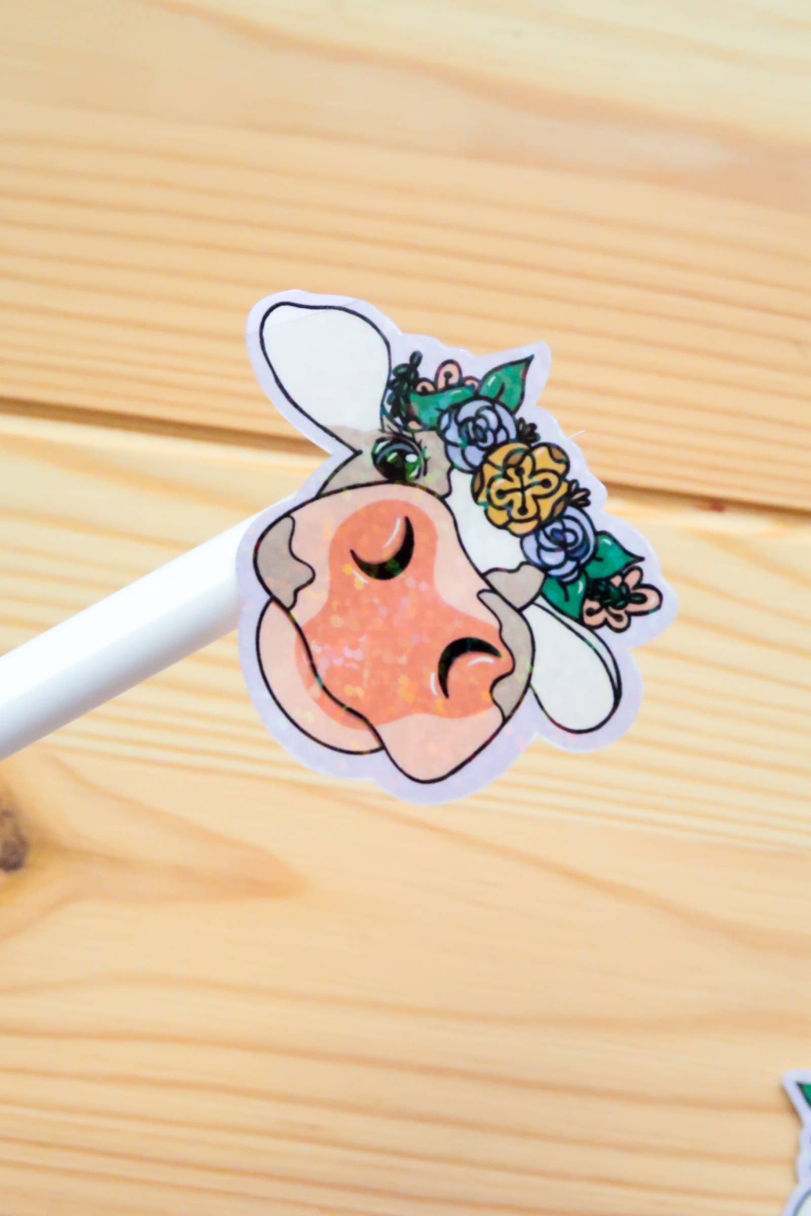 Hello Sourdough - Wholesale Sticker - Cottage Core Cow Sticker1