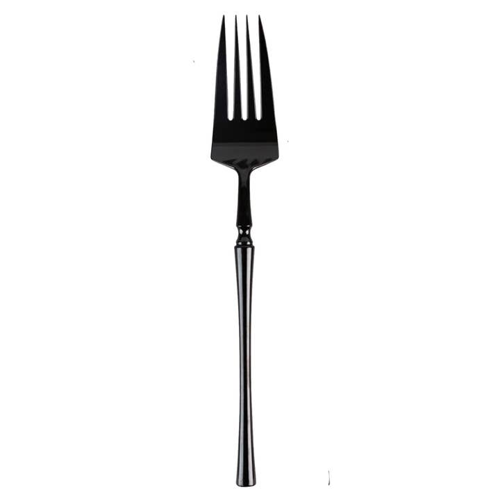 EcoQuality - Vendita all'ingrosso Set di posate - Forchette da tavola in plastica Black Infinity Flatware Collection