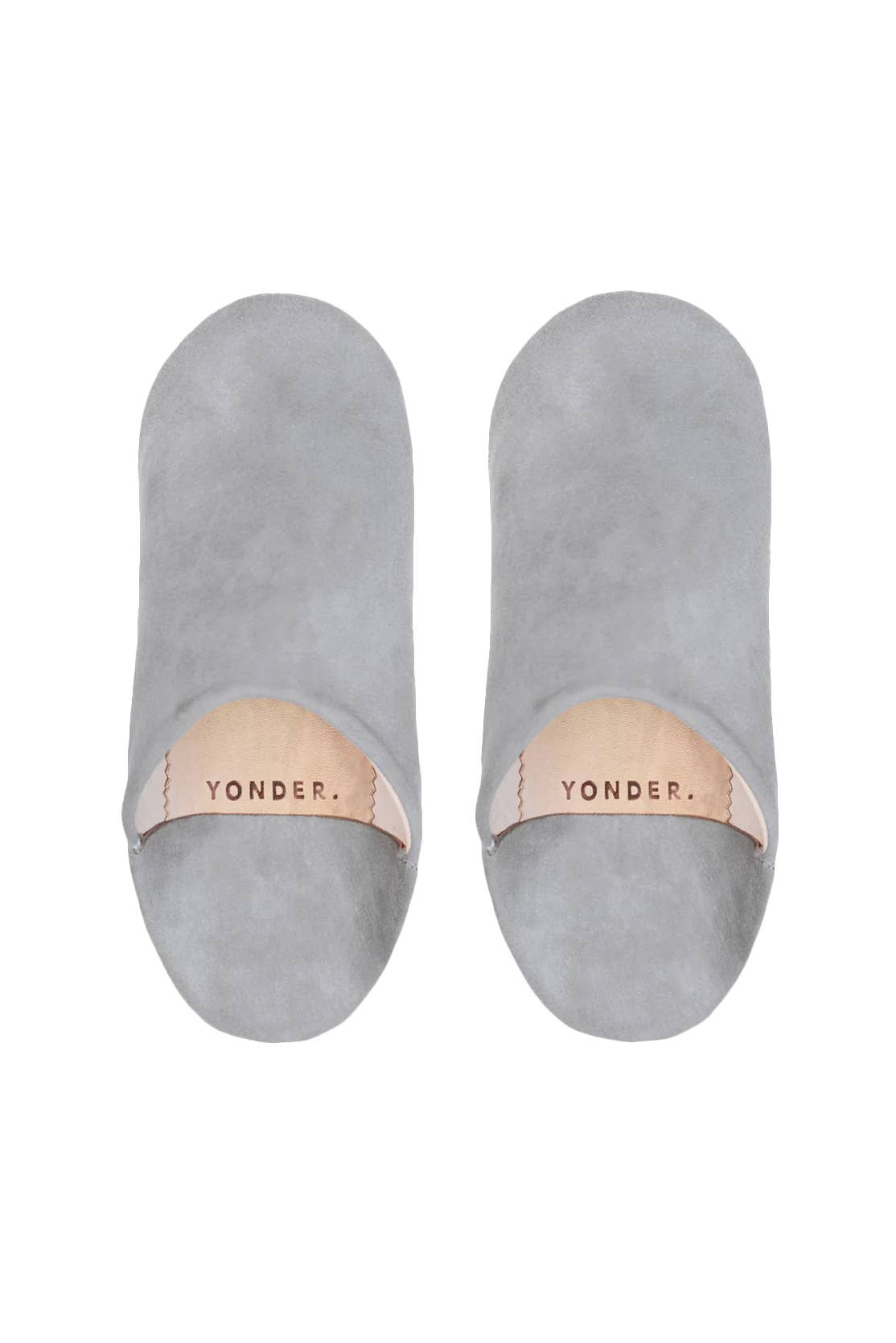 YONDER. – Großhandel Hausschuhe – Damen – Babouche-Hausschuhe aus Wildleder | Dove