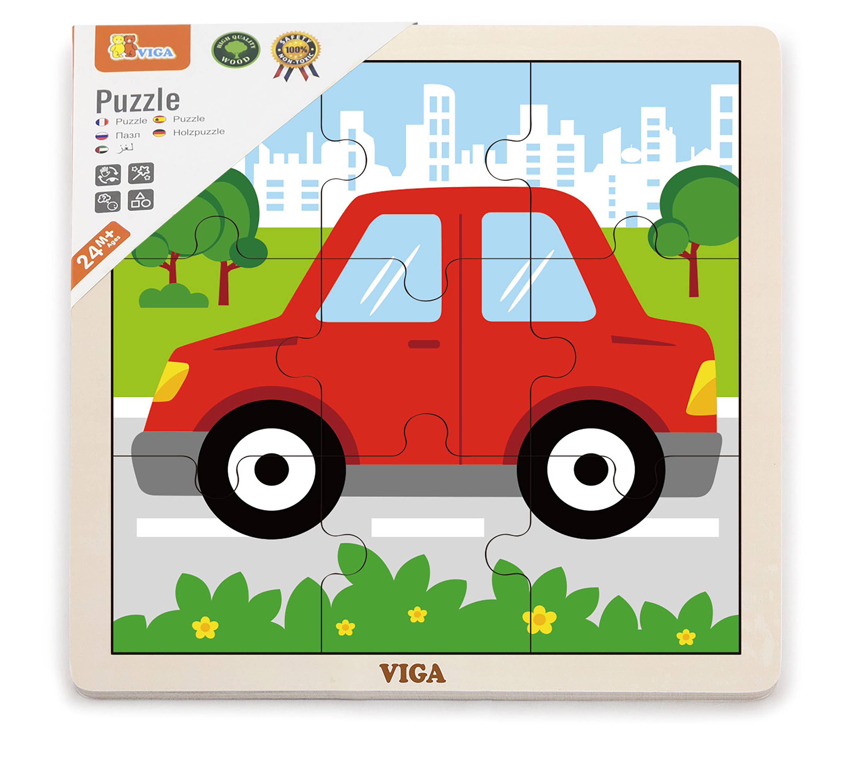 Trade Toys Limited – Puzzle - Crianças por atacado – Puzzles Viga 9 Pc - Diversos0