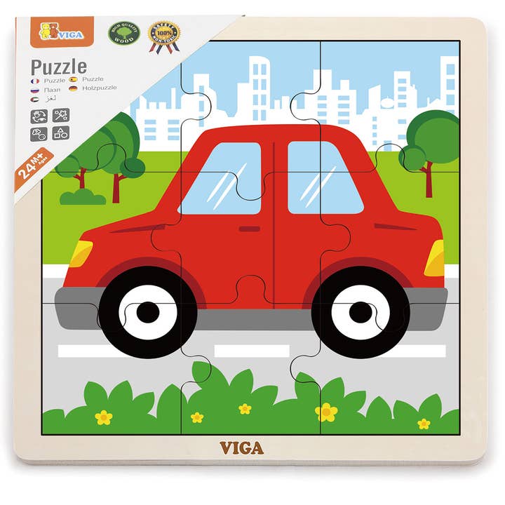 Trade Toys Limited – Puzzle - Crianças por atacado – Puzzles Viga 9 Pc - Diversos