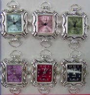 Time World USA - Wholesale Wrist Watch - Women's - 12 Silver Tone Color Loop Watch Faces0