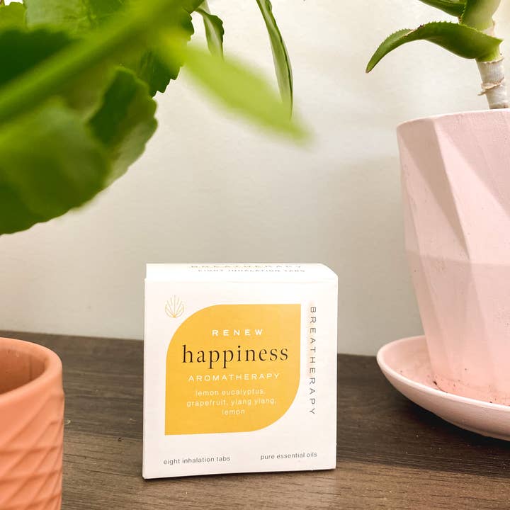 Breatherapy - Wholesale Aromatherapy Inhaler - HAPPINESS Aroma Patches — Comforting Mood Support (8-ct)8